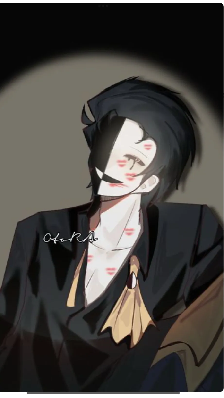ai character: Pierrot  background