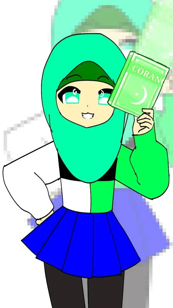 ai character: Hijab background