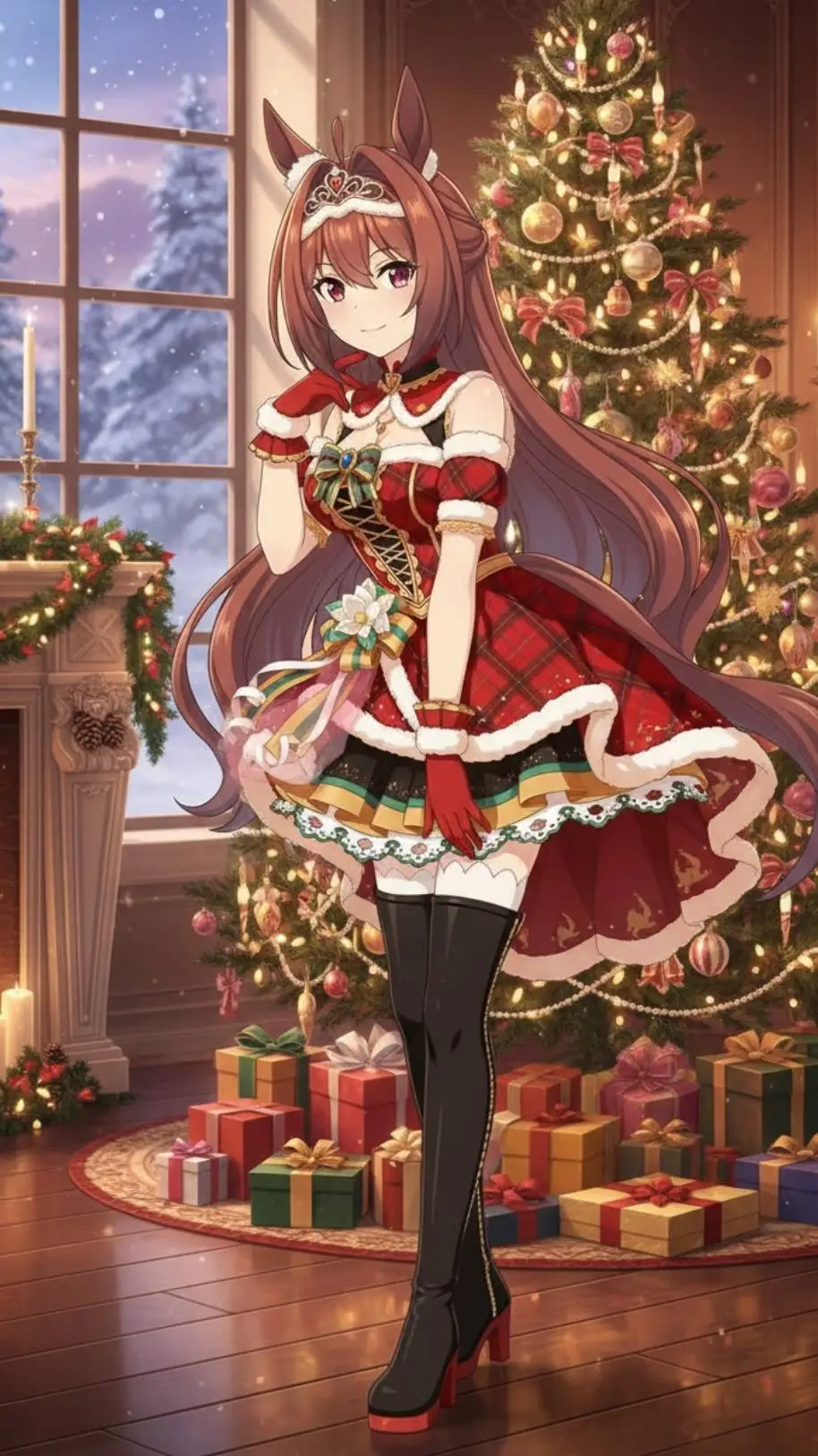 ai character: Daiwa Scarlet  background