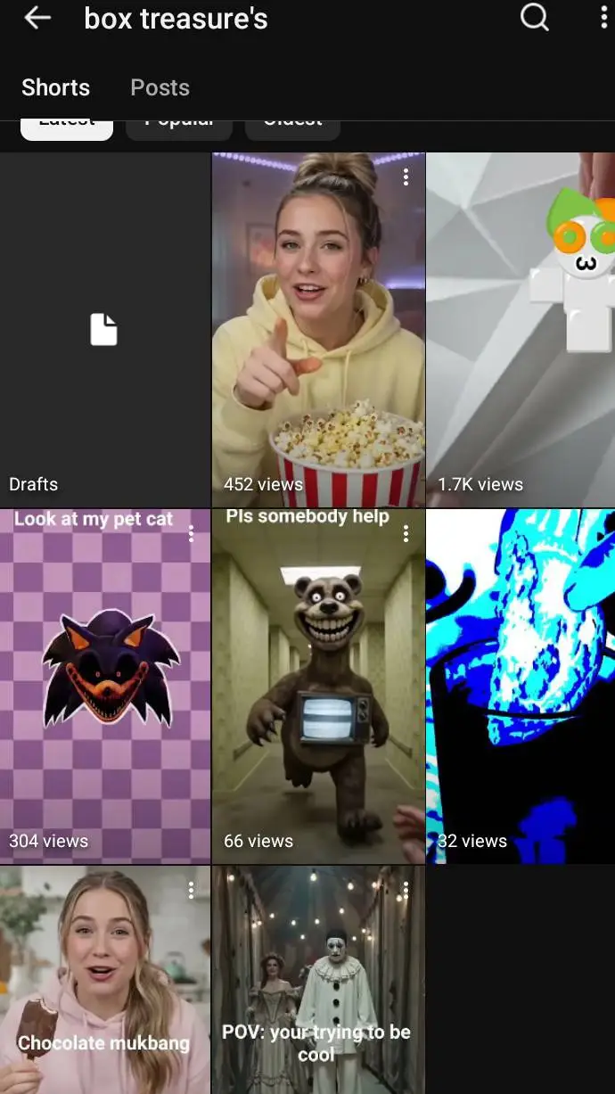 ai character: YouTube channel  background
