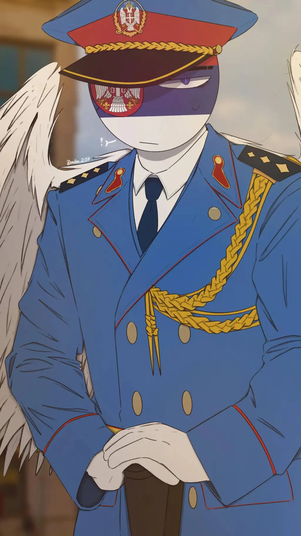 ai character: Serbia background