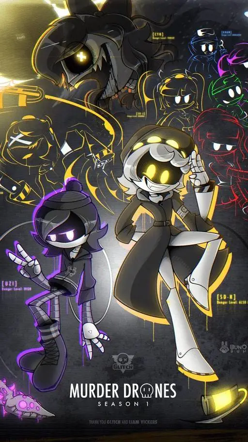 ai character: murder drones  background