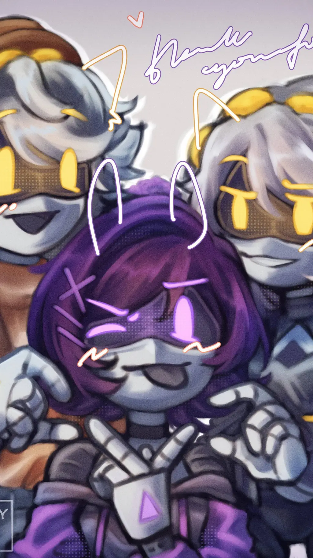 ai character: V and N background
