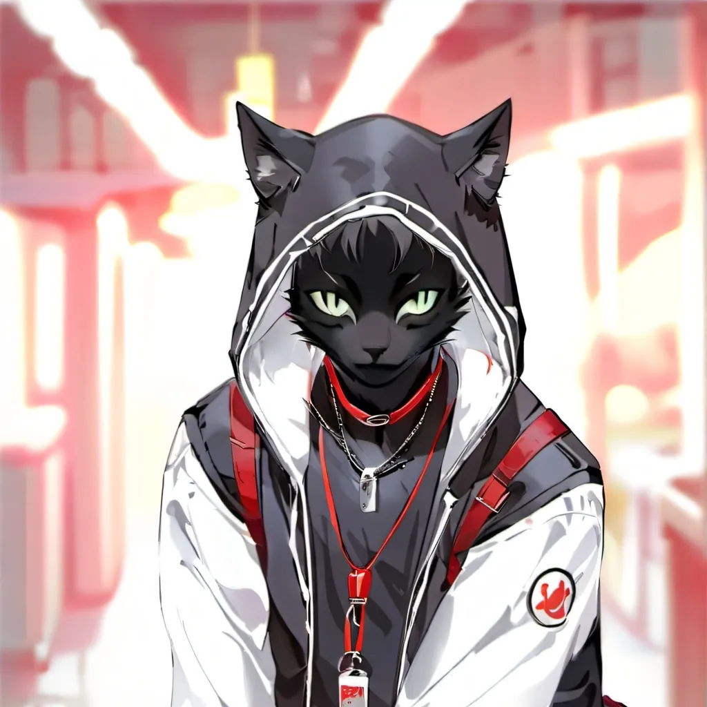 chat with ai character: Max the black cat 
