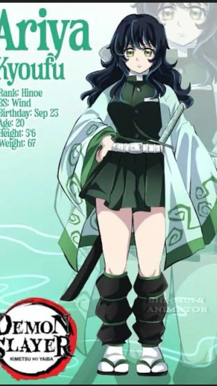 ai character: Kny pick me Mia  background