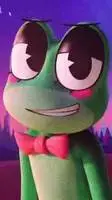 ai character: giant ribbit  background