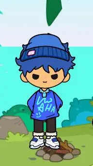 ai character: AHASON 🤘🤨 background