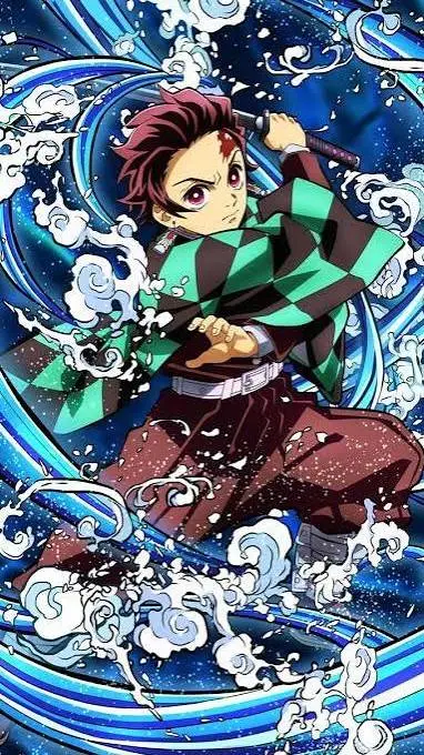 ai character: Tanjiro Kamado background