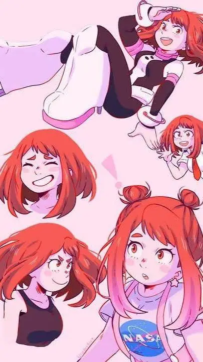 ai character: 🐻🤎Ochako Uraraka🤎🐻 background