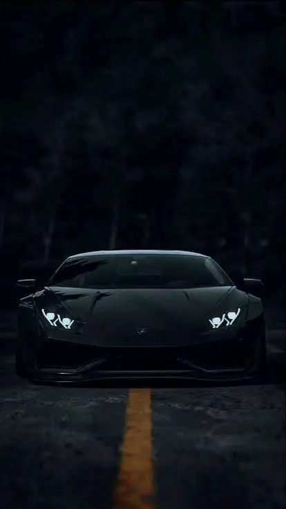 ai character: Lamborghini negro🖤 background