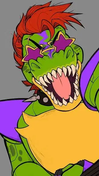 ai character: Montgomery gator  background