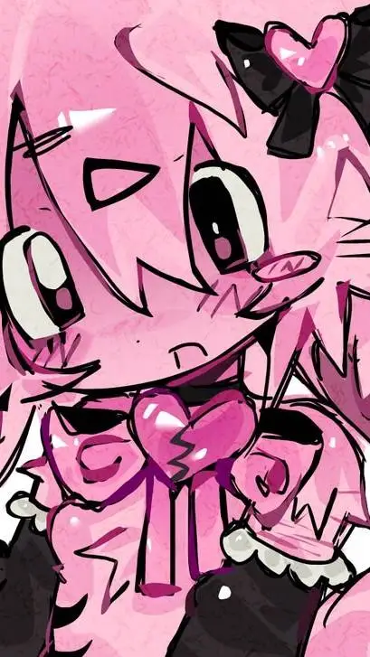 ai character: Kit-Neon pinky  background