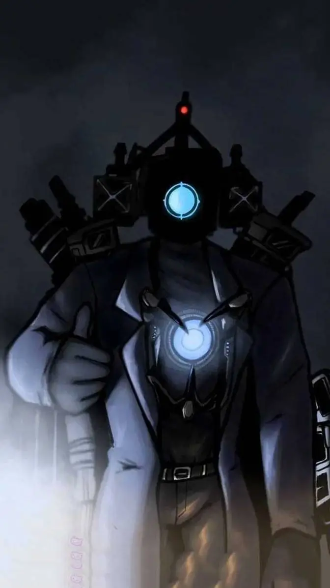 ai character: Titan Cameraman background