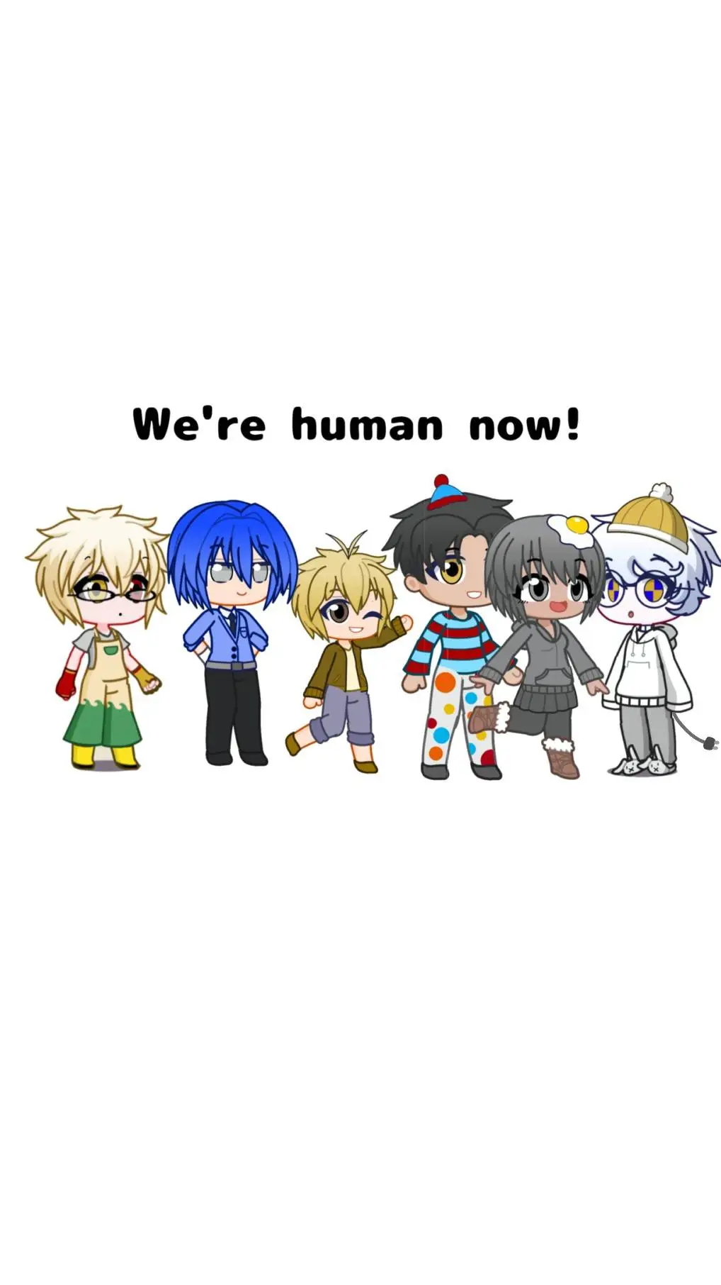 ai character: We're human now! 2 background
