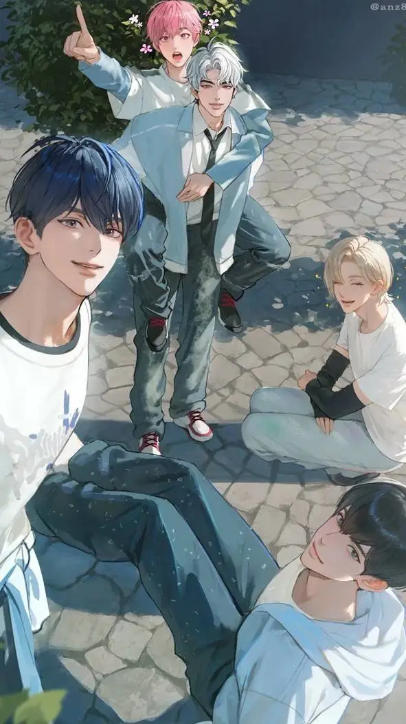 ai character: PLAVE COLLEGE AU★ background