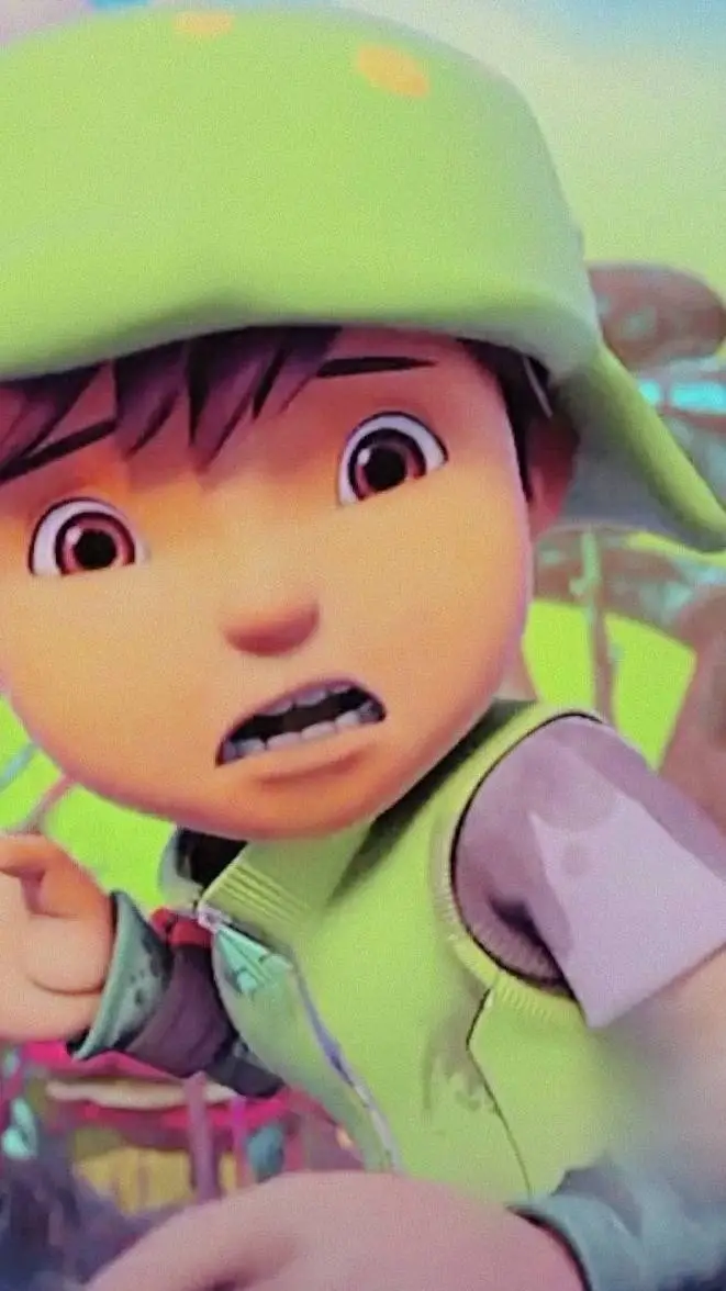 ai character: BoBoiBoy daun background
