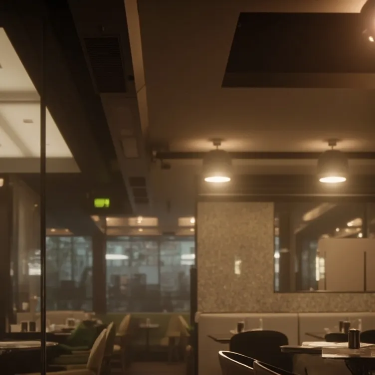 chat with ai character: Empty restaurant 