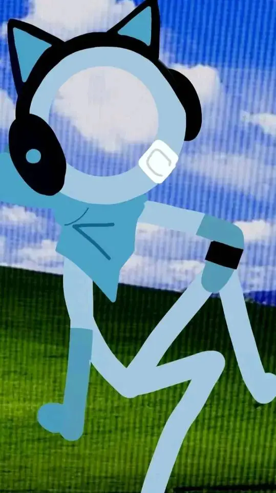 ai character: chill stick figur background