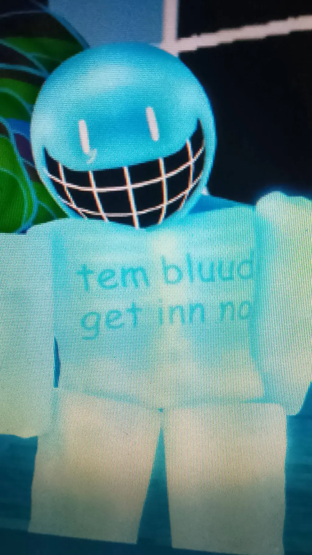 ai character: bluudud background