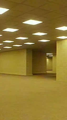 ai character: TFP Backrooms background