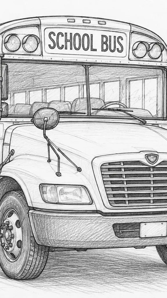 ai character: school trip background