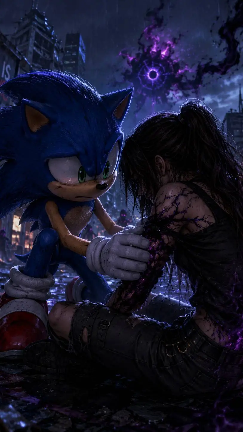 ai character: Infección Sonic  background
