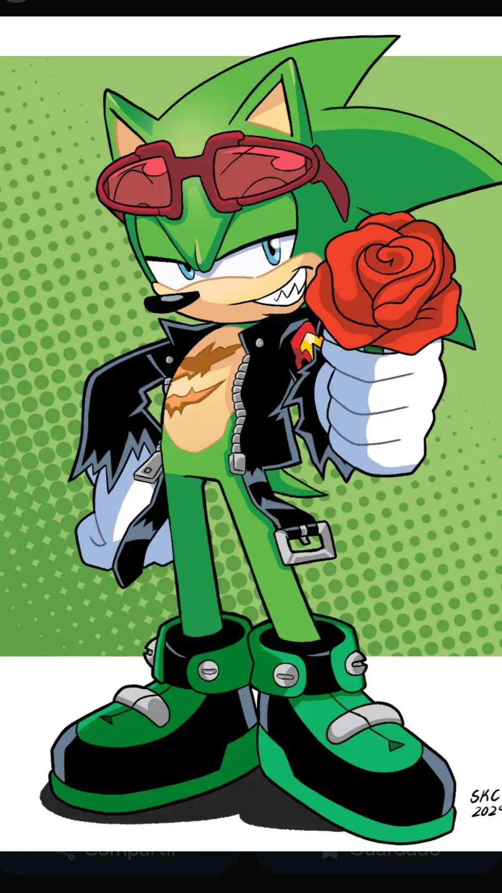 ai character: Scourge 💚 background