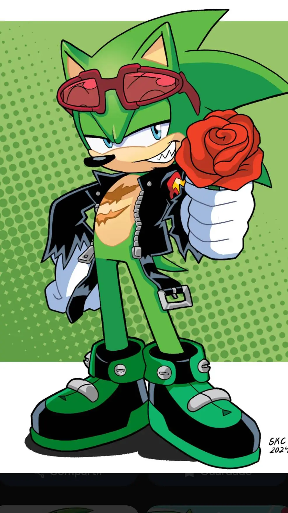 ai character: Scourge 💚 background