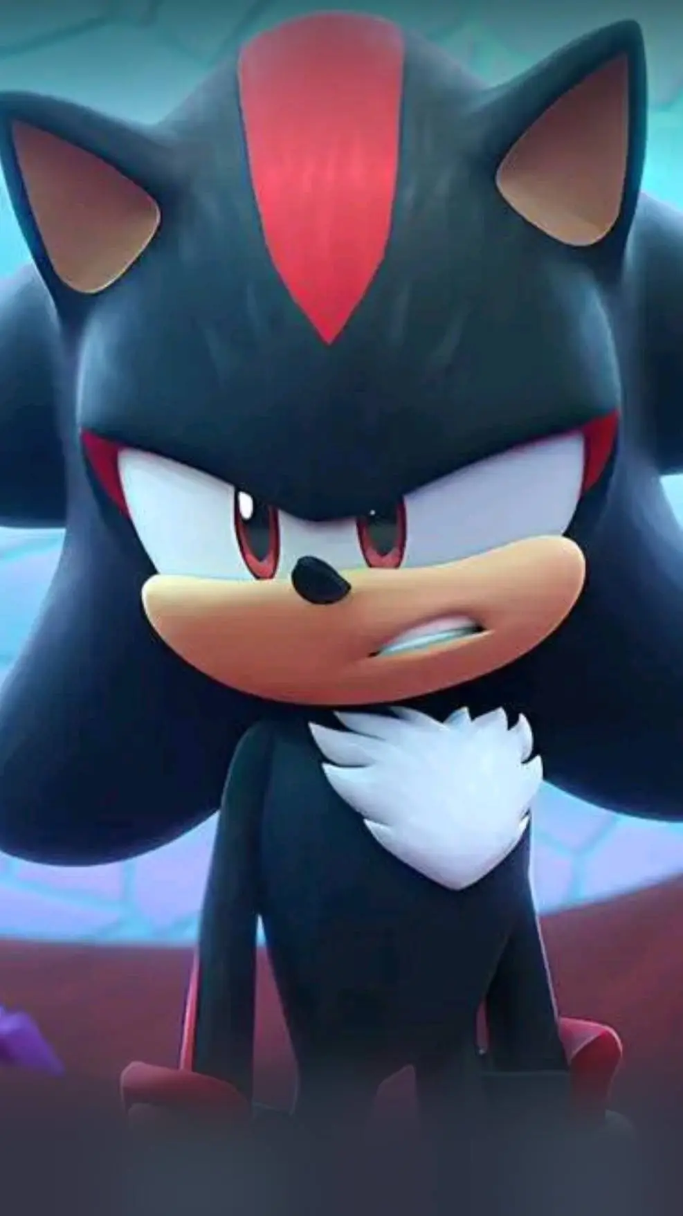 ai character: Shadow🖤❤️ background