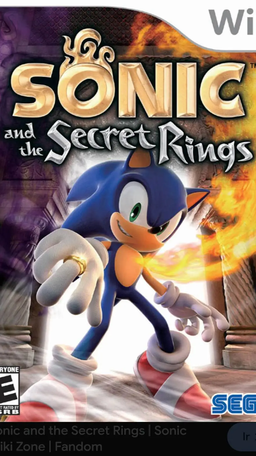 ai character: Sonic Secret rings background