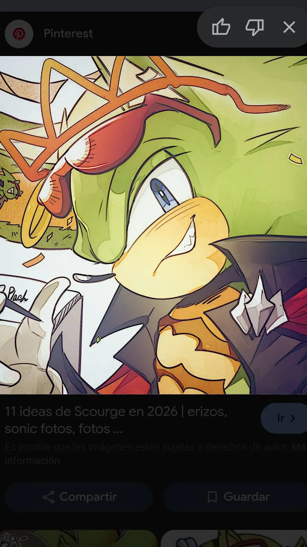 ai character: Scourge 💚 background