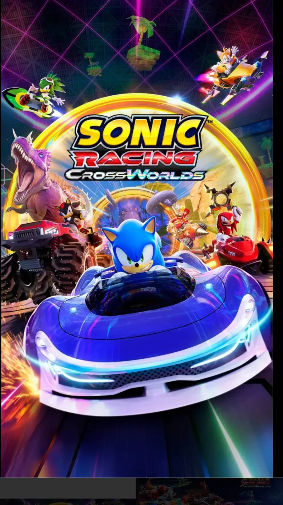 ai character: Sonic Racing 💙 background