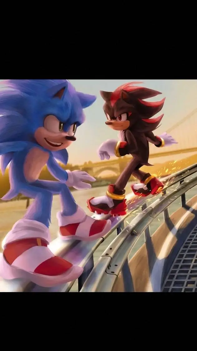 ai character: Sonic y Shadow  background