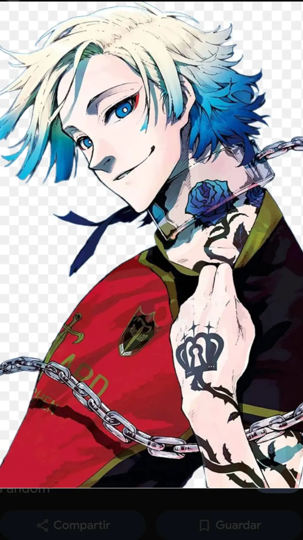 ai character: Michael Kaiser 💙🩵 background