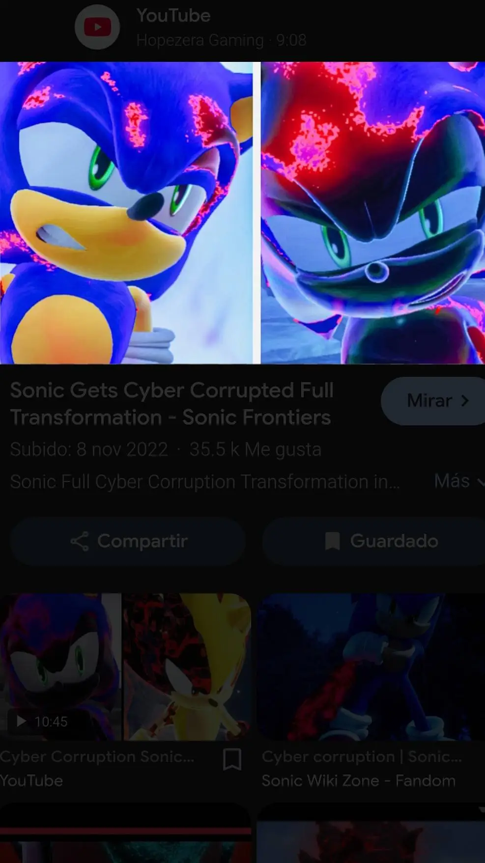 ai character: Sonic Frontiers background