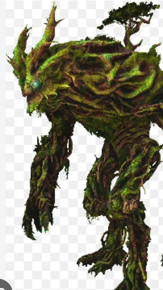 ai character: Forest Titan ark background