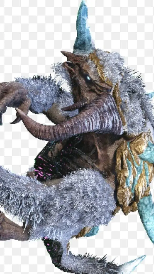 ai character: ice Titan off Ark background