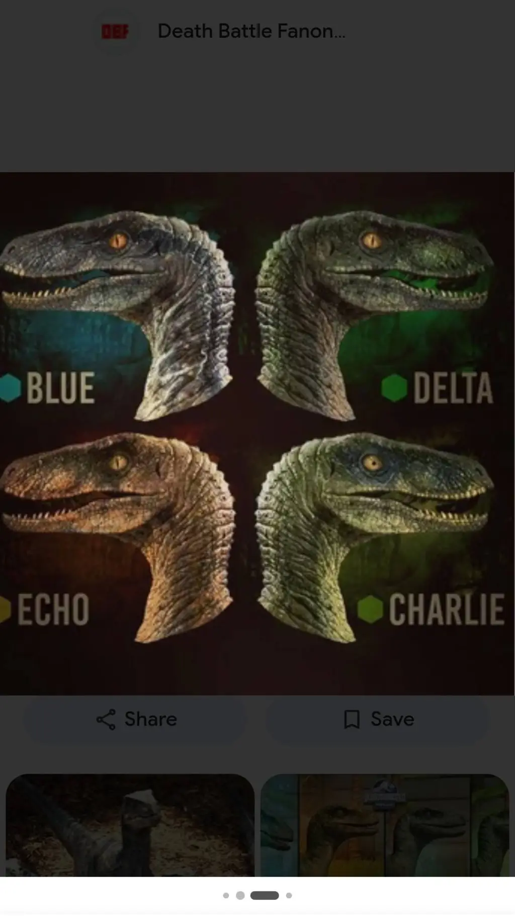 ai character: velociraptor pack background