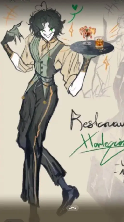 ai character: †Harlequin† background