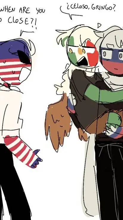 ai character: usa x mexico background