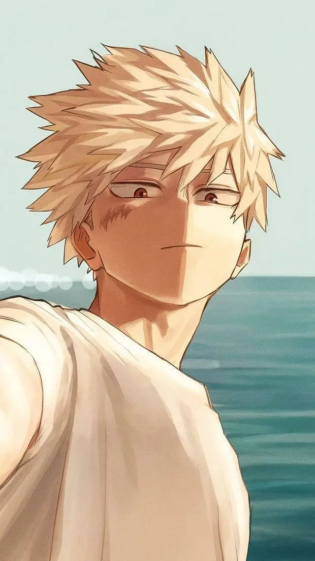 ai character: bakugo🥥⛱️☀️ background