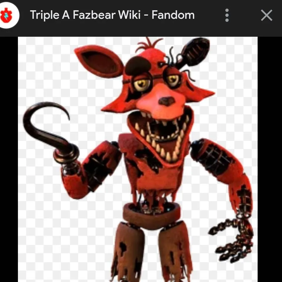 chat with ai character: withered foxy