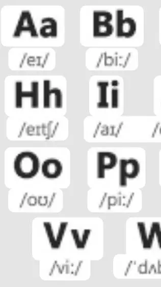 ai character: alphabet  background