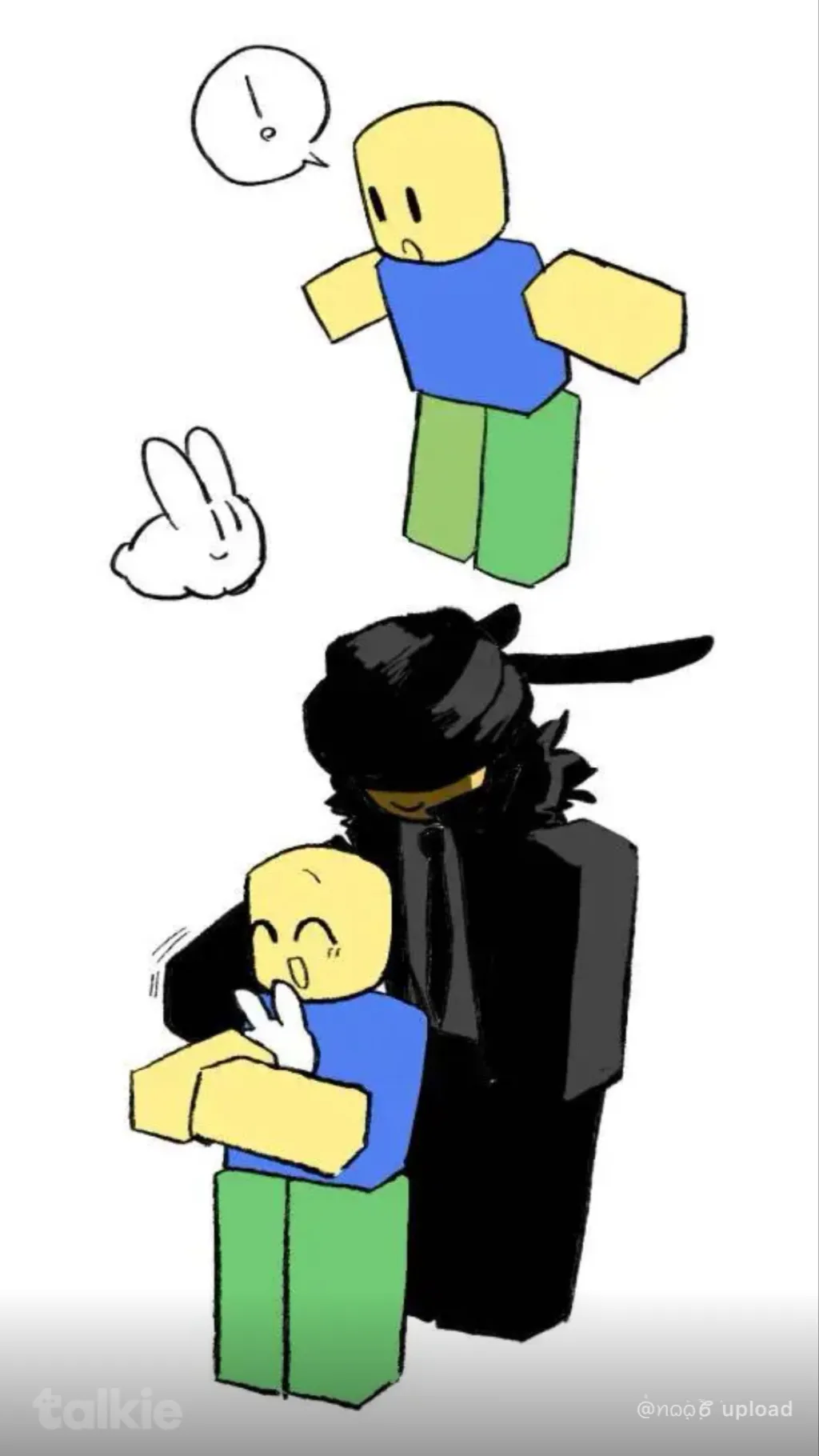 ai character: Noob￼ bunny background