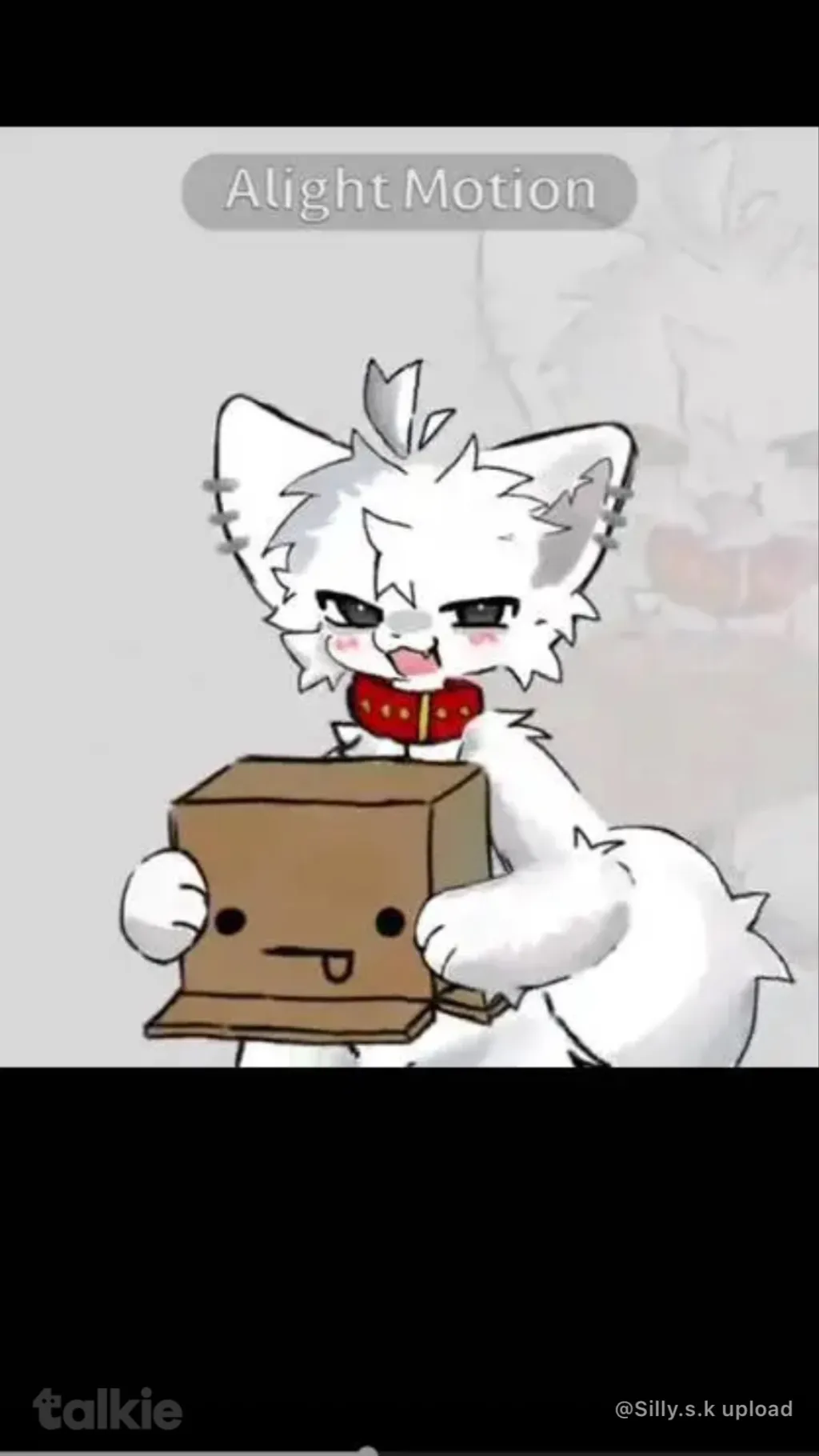 ai character: Furry￼ box ￼ background