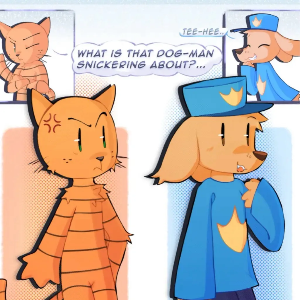 chat with ai character: Dog man ￼