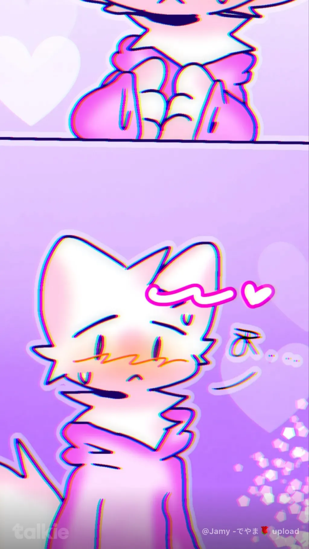 ai character: Furry blushin👉 background