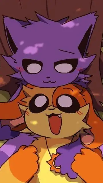 ai character: dogday x catnap  background