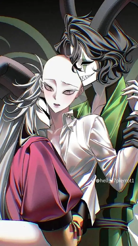 ai character: pierrot harlequin  background