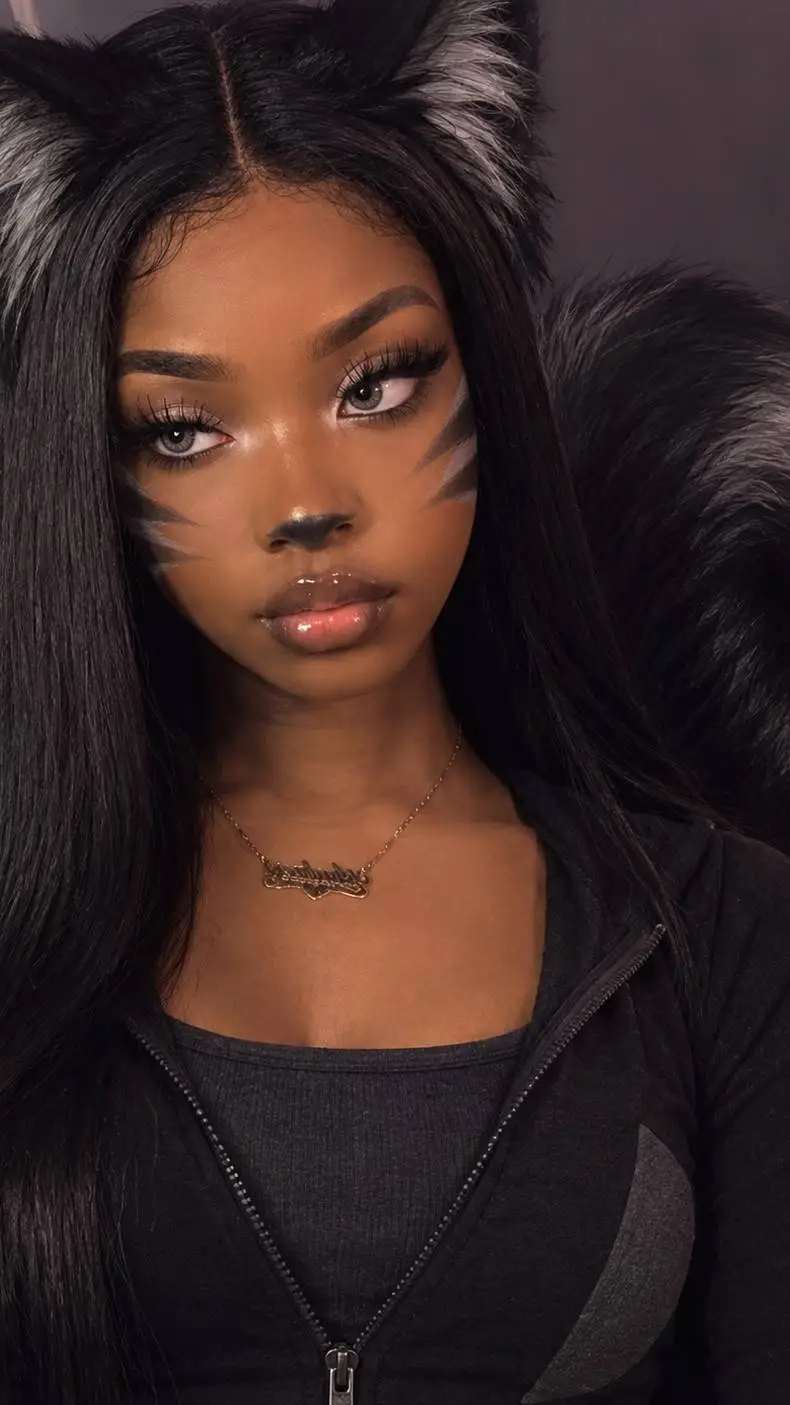 ai character: Nyx (dark fox) background